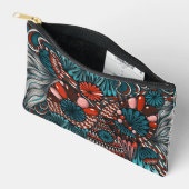 Accessoires Pochette à fermeture éclair à motif Zentangle Neur (Ouvrir)