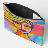 Accessoires Pochette à fermeture éclair en art abstrait origin (Ouvrir)