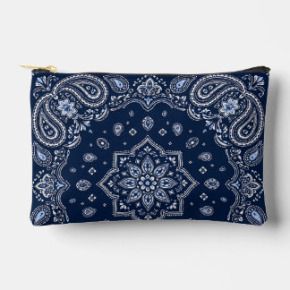 Accessoires Pochette à fermeture éclair petite bandana marine