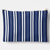 Accessoires Pochette à fermeture éclair rayée nautique de bate (Verso)