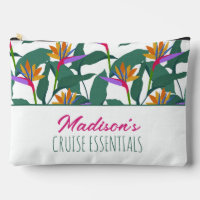 Pochette à fermeture éclair tropicale de croisière