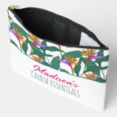 Accessoires Pochette à fermeture éclair tropicale de croisière (Ouvrir)
