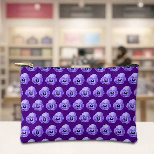 Accessoires Pochette à motif sans couture de Pensée Violette