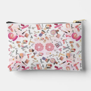 Accessoires Pochette Accessoire à Motif d'Icone de Maquillage 