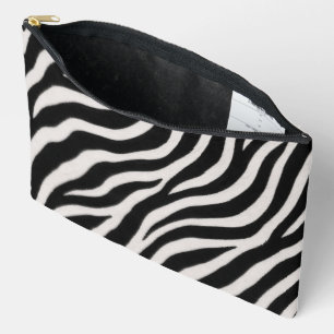 Accessoires Pochette Accessoire Élégante à Motif Zèbre Stockag