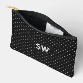 Accessoires Pochette Cadeau Élégante à Points et Initiales (Ouvrir)