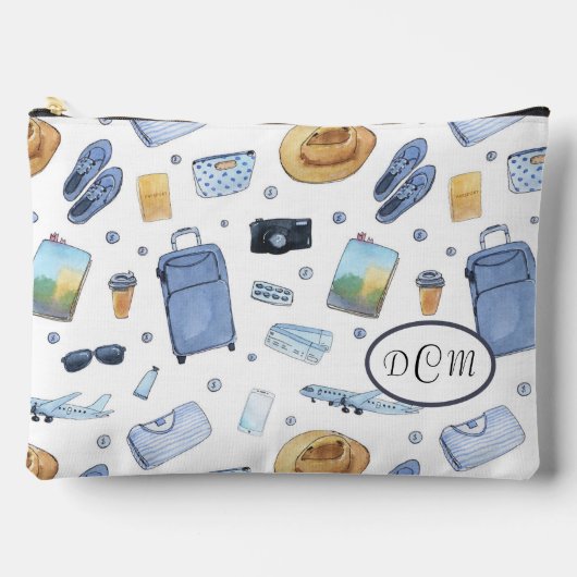 Accessoires Pochette d'accessoires Motif à thème Voyage (Recto)