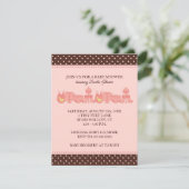 Accessoires pour bébé Invitations de douche {Rose} (Debout devant)