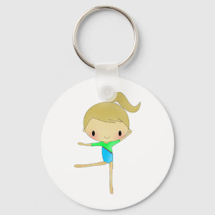 Accessoires voor gepersonaliseerde gymnastiek sleutelhanger