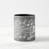 Accessoires voor inschrijving in chalkboardstijl mok (Midden)