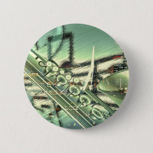 Accessoires voor Saxofone-muziekontwerp - pas aan Ronde Button 5,7 Cm