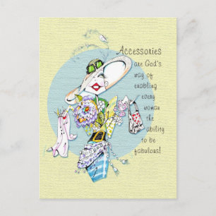 Accessoires zijn Gods weg...briefkaart Briefkaart