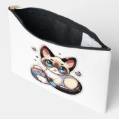 Accessoirezak voor gebreid Kat Etui (Open)