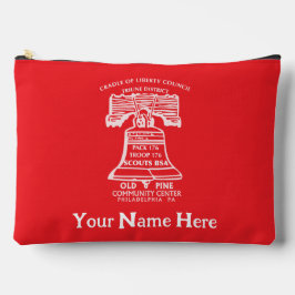 Accessory Pouch Large - Red (Personalized) Etui