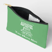 Accessory Pouch Small - Olive Green (Personalized) Etui (Open)