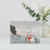 Accident de robot à la carte postale de mer (Debout devant)