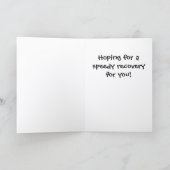 Accident No More Stunts Get Well Card  CA-1 Kaart (Binnen)