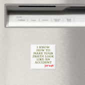 Accidental Death Funny Fridge Magnet Refkoelkast Magneet (Insitu (Vaatwasser))