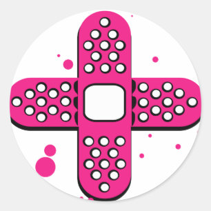 Accidental Prone Steun voor banken Versie 2 Ronde Sticker