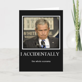 Accidentellement toute l'économie carte de Noël