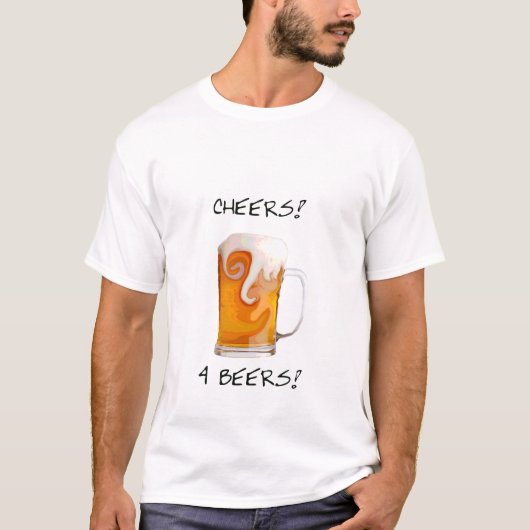 Acclamations 4 bières - T-shirt (Devant)