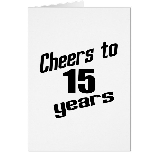 Acclamations à 15 ans (Devant)