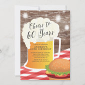 Acclamations à 60 ans de soixantième invitation (Devant)