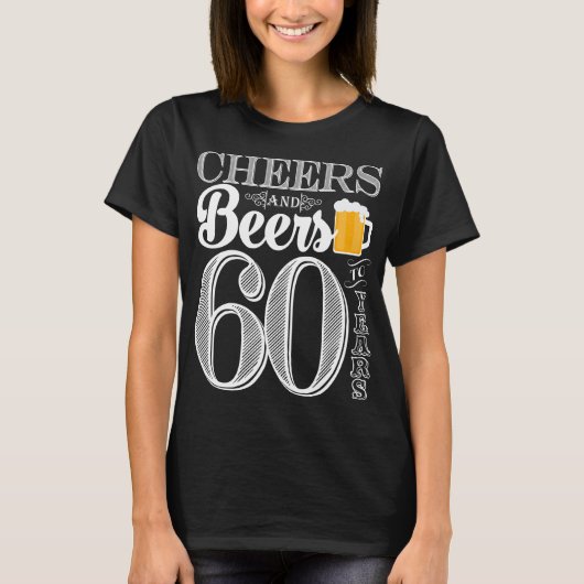 Acclamations et bières à 60 ans le T-shirt de base (Devant)