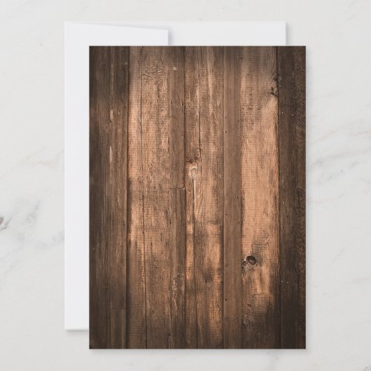 Acclamations et invitation rustiques de bières (Dos)