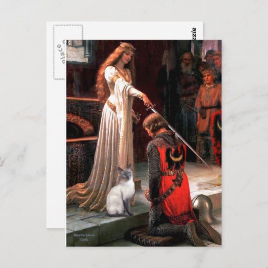 Accolade - Blue Point Siamese kat Briefkaart (Voorkant / Achterkant)