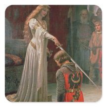 Accolade - Edmond Blair Leighton Middeleeuwen Ridd