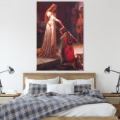Accolade van Edmund Blair Leighton Canvas Afdruk (Insitu (Slaapkamer))