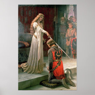 Accolade van Edmund Blair Leighton Poster