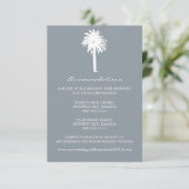 Accommodatie Classy Gray Palm Tree Informatiekaartje (Staand voorkant)