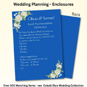Accommodatie-informatie - Cobalt Blue & White Rose Informatiekaartje