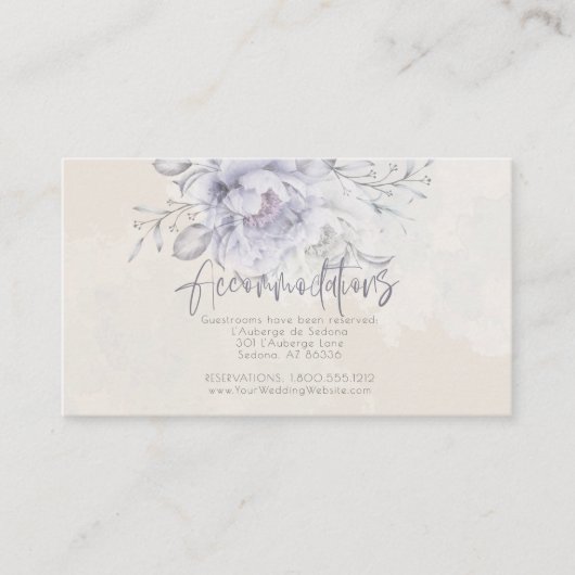 Accommodatie Rustieke Sering en Alabaster Pioenroo Informatiekaartje (Voorkant)