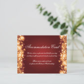 Accommodatie Sparkling Lights Gold Red Informatiekaartje (Staand voorkant)