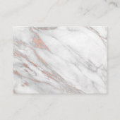 ACCOMMODATIES Bruiloft Roos Goudfolie Monogrammen Informatiekaartje (Achterkant)