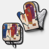 Accompanied Contrast, Kandinsky Ovenwant & Pannenlap Set (Voorkant / Achterkant)