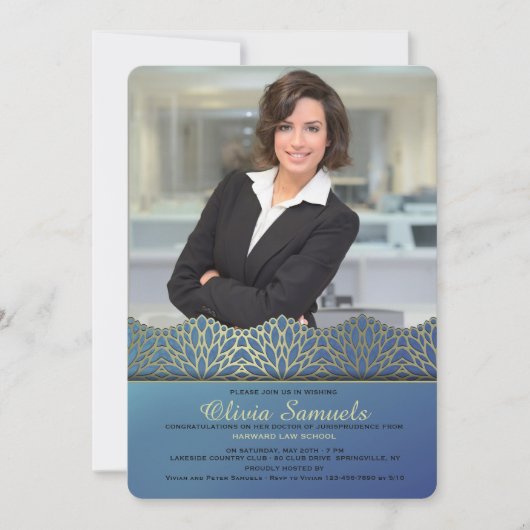 Accompli Graduation Photo Invitation (Devant)