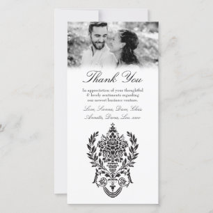 Accord commercial de Merci baroque noir blanc