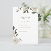 Accord couleurs pastel mariage Cartes RSVP (Debout devant)