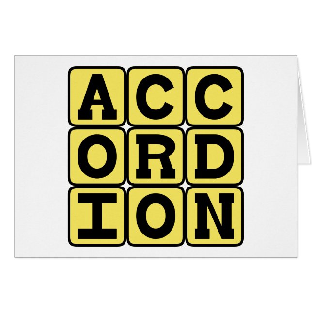 Accordéon, Instrument de musique (Devant horizontal)