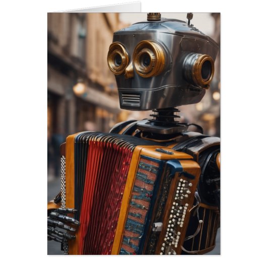 accordéon jouant astronaute (Devant)