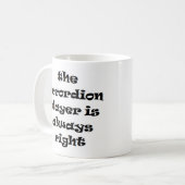 accordéon joueur toujours droit tasse à café (Devant gauche)