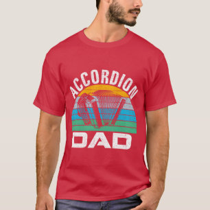 accordeon vader muziek vaders dag grappig t-shirt