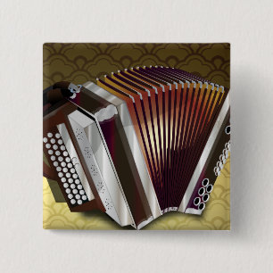 Accordeon Vierkante Button 5,1 Cm