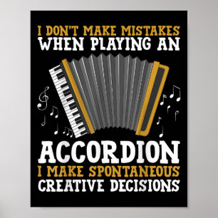 Accordeonkunst voor mannen vrouwen accordeonist ac poster