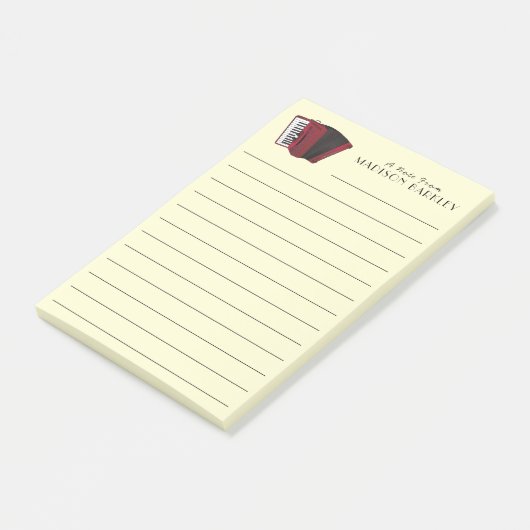 accordeonmuziekleraar post-it® notes (Schuin)