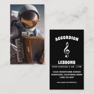 accordeonspel astronaut visitekaartje